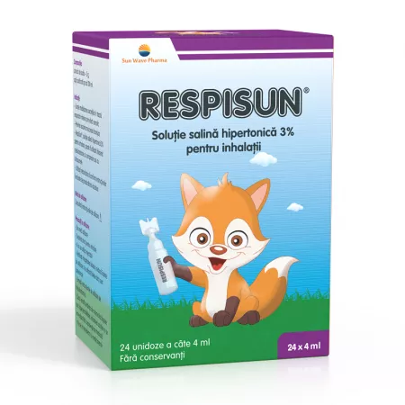 Ingrijire Personala - Respisun solutie salina hipertonica 3%, 24 unidoze, Sun Wave Pharma