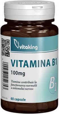 Suplimente Alimentare - Vitaking, Vitamina B1 100 Mg, 60 Cpr
