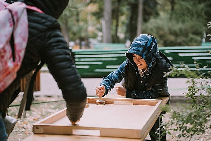 Joc de masă AirHockey din lemn [5]