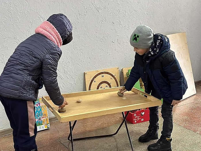 Joc de masă AirHockey din lemn [4]