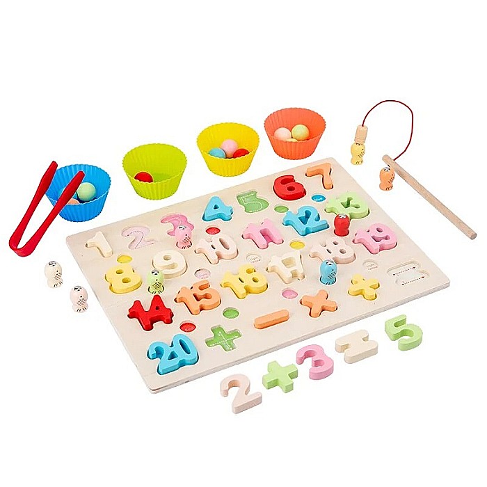 Joc Montessori 3 în 1 Litere sau Cifre [6]