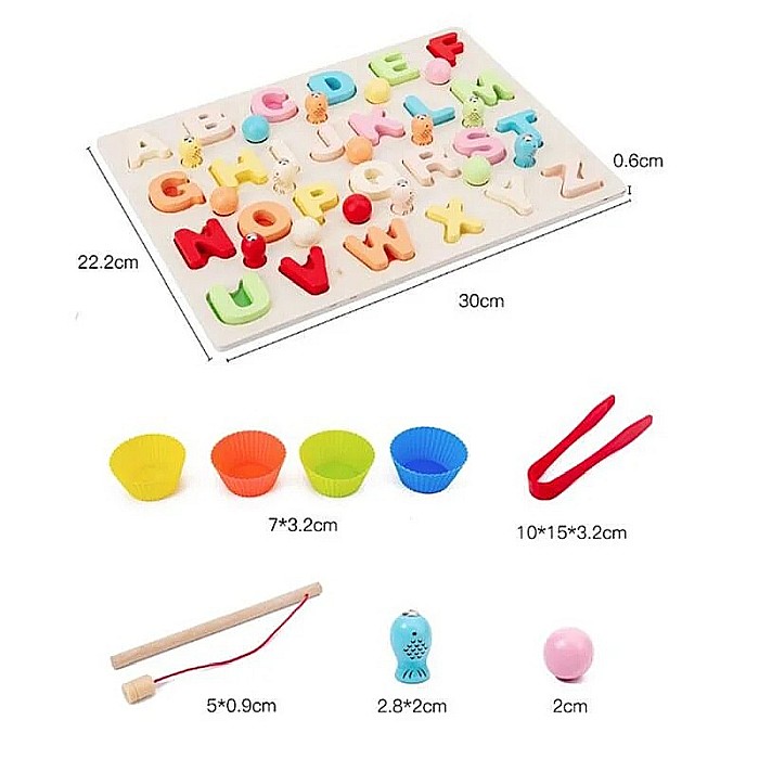 Joc Montessori 3 în 1 Litere sau Cifre [2]