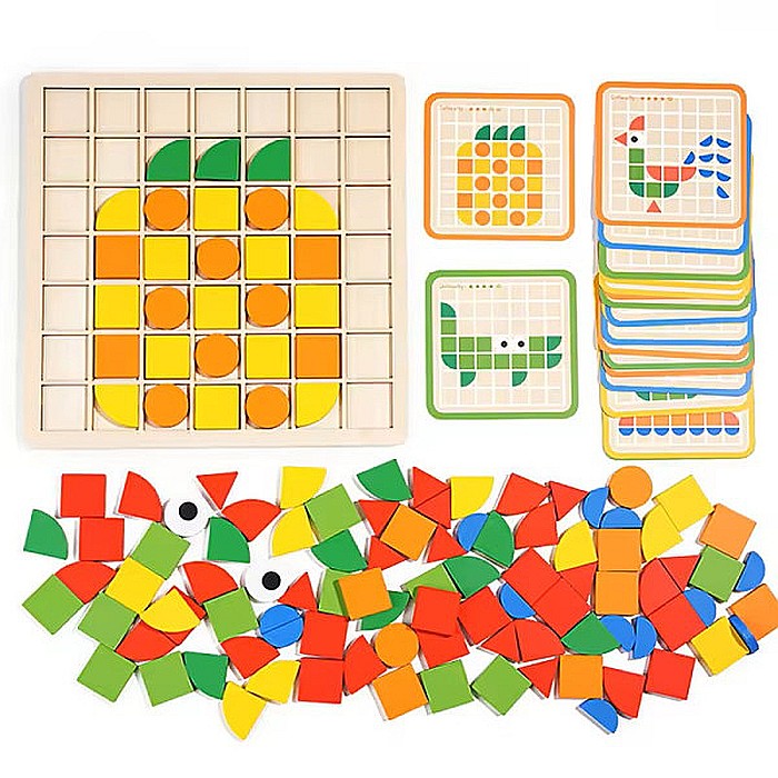 Joc Montessori - Puzzle mozaic - 120 buc [3]