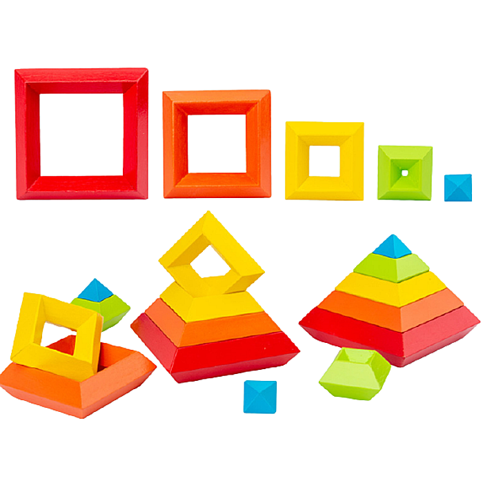 Piramida 3D Curcubeu [10]