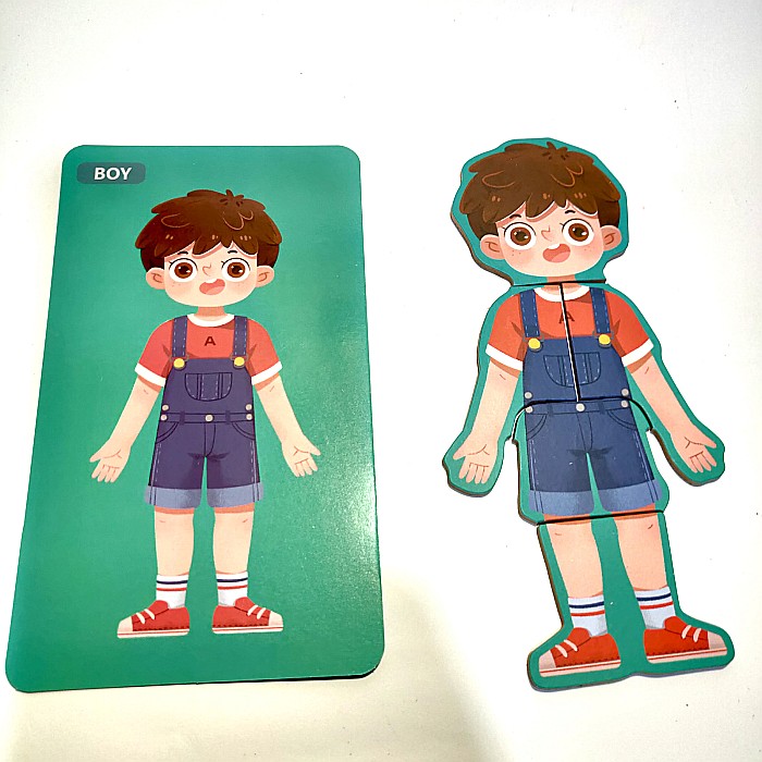 Puzzle corpul uman Băiat in limba rusa [4]