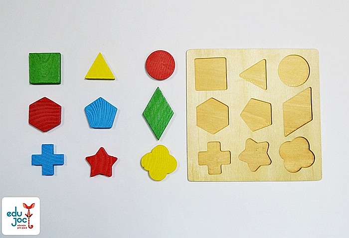 Puzzle din lemn figuri geometrice [2]