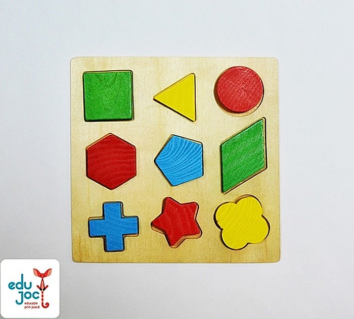 Puzzle din lemn figuri geometrice [3]