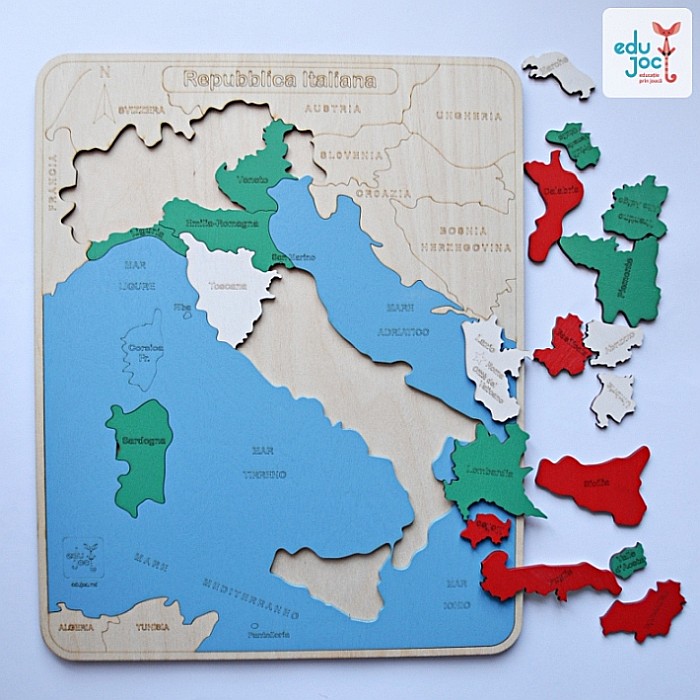 Puzzle Harta Italiei [3]