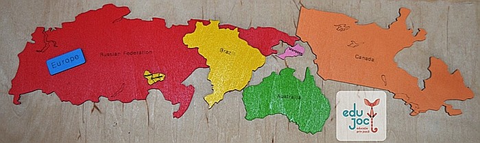 Puzzle Harta Lumii in egleza [2]