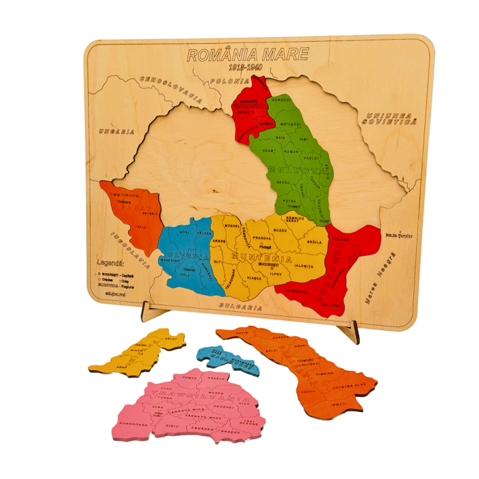 Puzzle Harta României Mari [2]