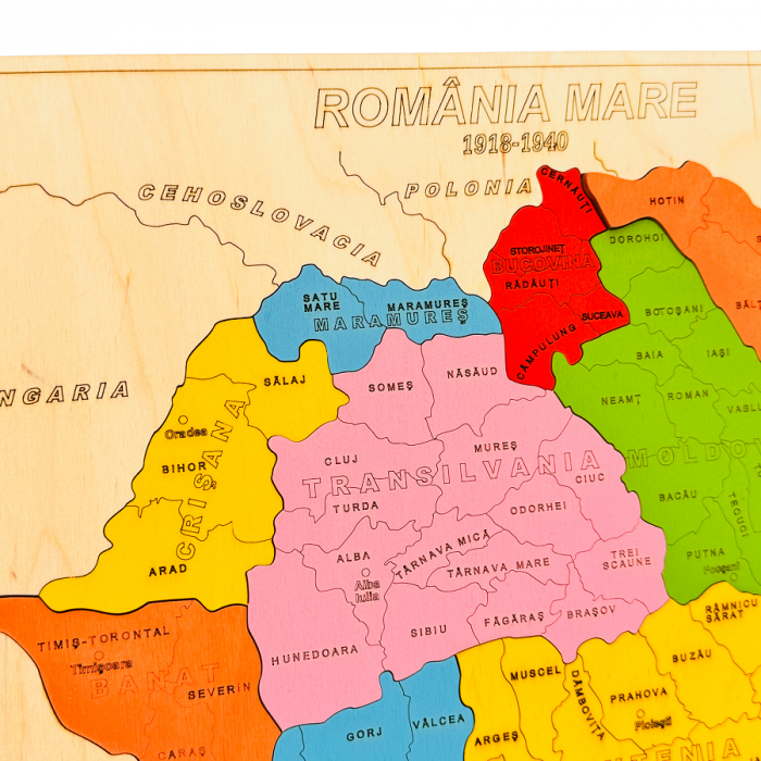 Puzzle Harta României Mari [3]