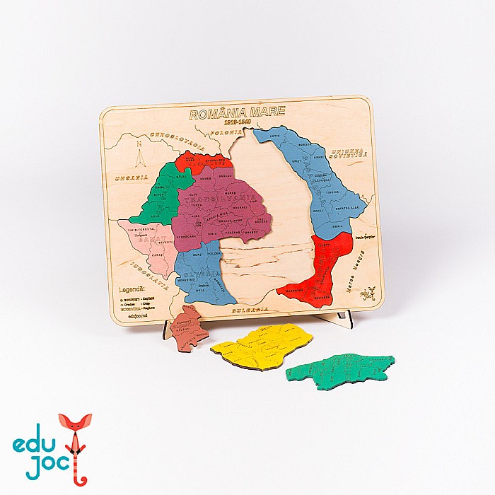 Puzzle Harta României Mari [4]