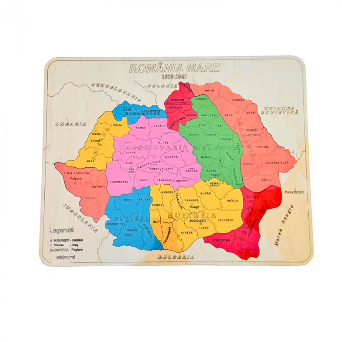 Puzzle Harta României Mari [7]