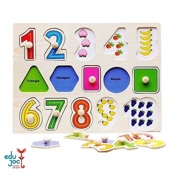 Puzzle incastru cu forme si cifre [2]