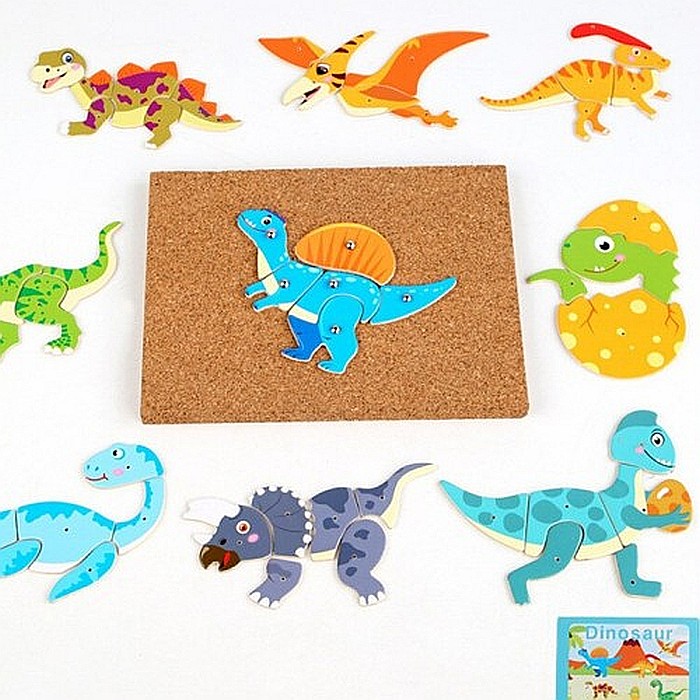 Puzzle Tablă de plută cu pioneze și ciocan [4]