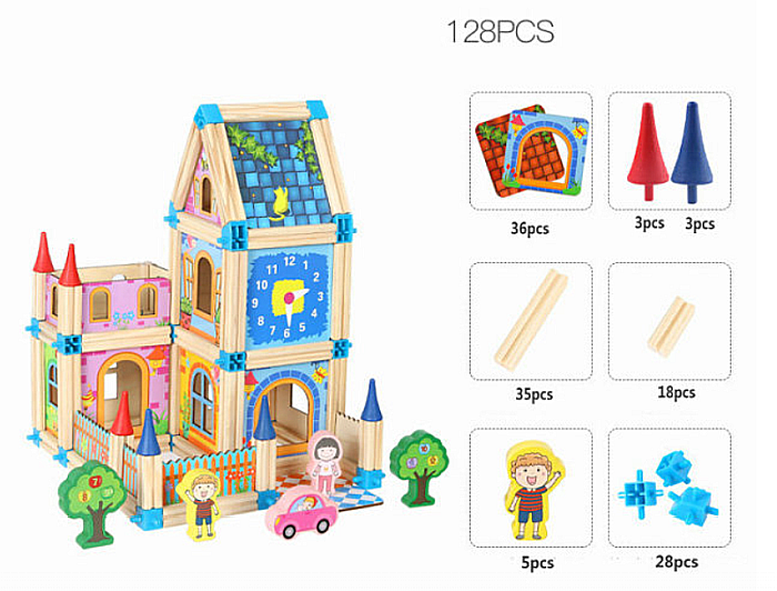 Set de construcție Micul Arhitect – 128 piese [4]