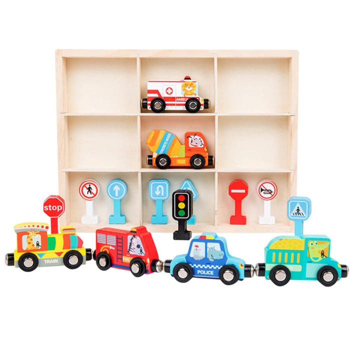 Set mașini și semne rutiere [2]