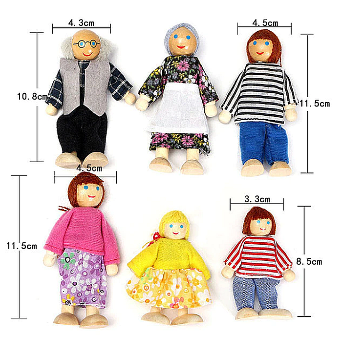 Păpuși din lemn – Familia. [2]