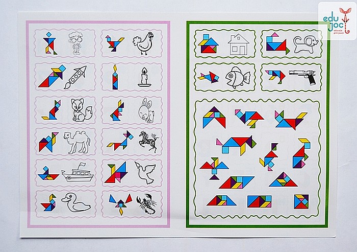 Tabla cu 2 parti si tangram [7]