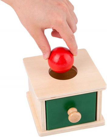 Jucării Montessori - cutia montessori bila