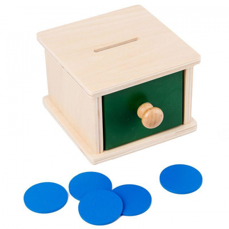 Jucării Montessori - cutia montessori cu disc