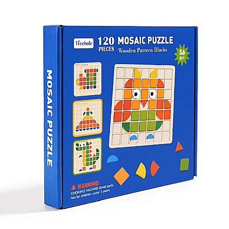 Jucării Montessori - Joc Montessori - Puzzle mozaic - 120 buc