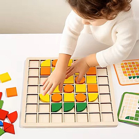 Joc Montessori - Puzzle mozaic - 120 buc [1]