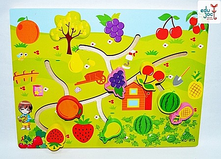 Puzzle - Labirint 3D fructe