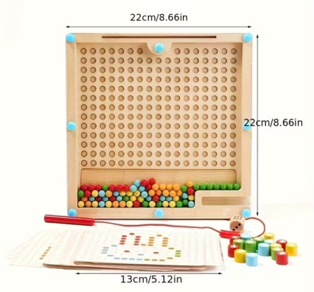 Mozaic magnetic din lemn [2]