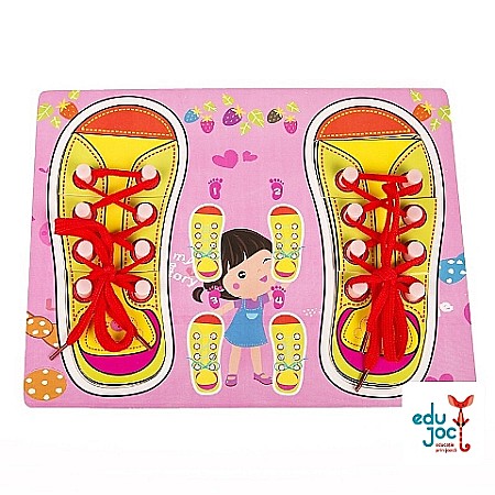 Pantofi cu siret puzzle