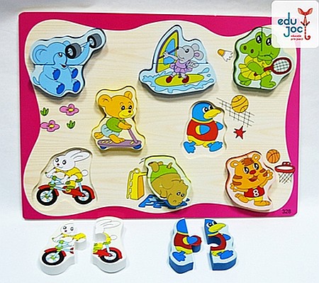 Puzzle - Puzzle 3D animale domestice 2 pcs