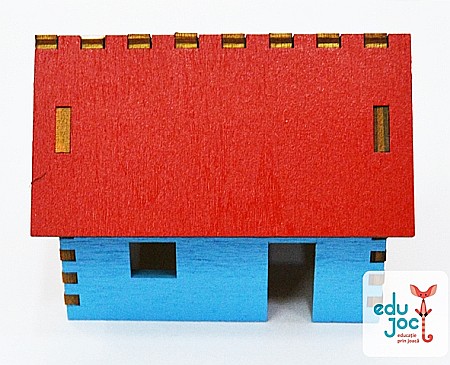 Fabricat în Moldova - Puzzle 3D casuta colorata
