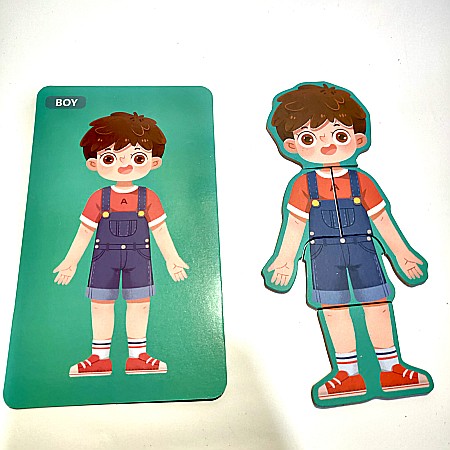 Puzzle corpul uman Băiat in limba rusa [3]