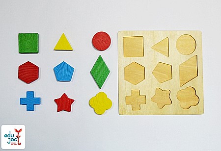 Puzzle din lemn figuri geometrice [1]