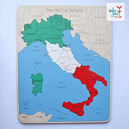 Fabricat în Moldova - Puzzle Harta Italiei