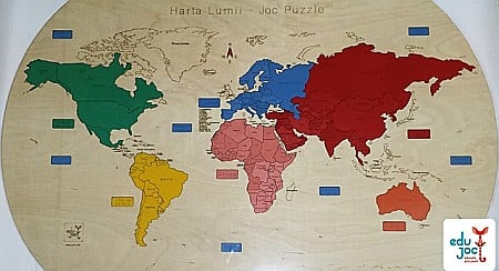 Fabricat în Moldova - Puzzle Harta Lumii