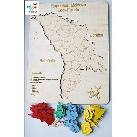 Puzzle Harta R. Moldova cu umbre [1]