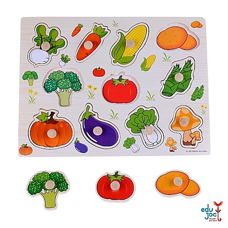 Puzzle incastru legume cu desen [1]