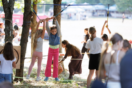 Set de aventură - tiroliana & slack line [2]