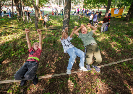 Set de aventură - tiroliana & slack line [4]
