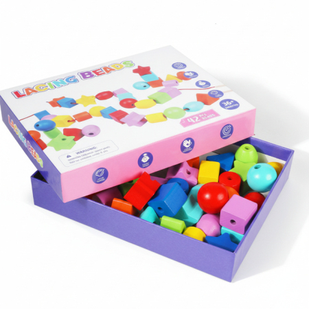 Set din lemn - Forme de șnuruit [5]