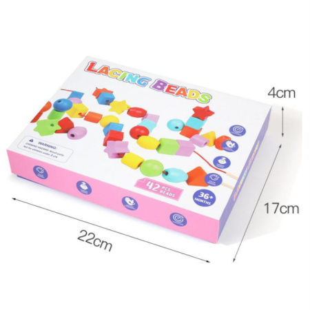 Set din lemn - Forme de șnuruit [2]