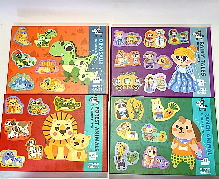 1-2 ani - Set puzzle 6 în 1