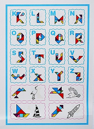Tabla cu 2 parti si tangram [4]