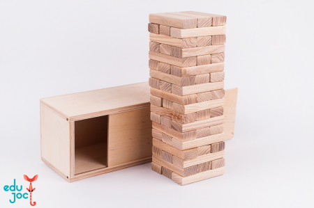 Fabricat în Moldova - Joc Jenga – Turn din lemn