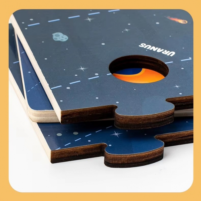 Puzzle 3D Sistemul Solar, Jucarie Educationala, Lemn, Montessori, 3 ani+, EduJucarii [6]