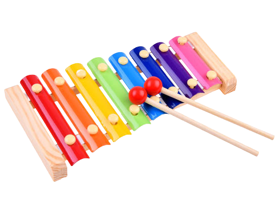 Instrument muzical de jucarie pentru copii, Xilofon cu 8 tonuri, din lemn si metal, + 3 ani, EduJucarii [4]