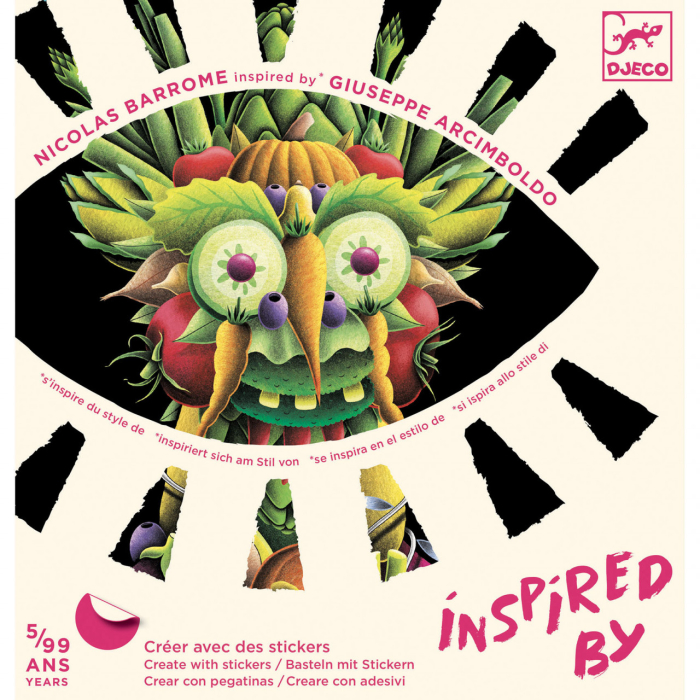 Atelier colaj Manierism Inspired by Arcimboldo, Djeco [3]