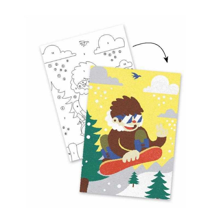 Atelier creativ cu nisip Sporturi cu placa, Djeco [6]
