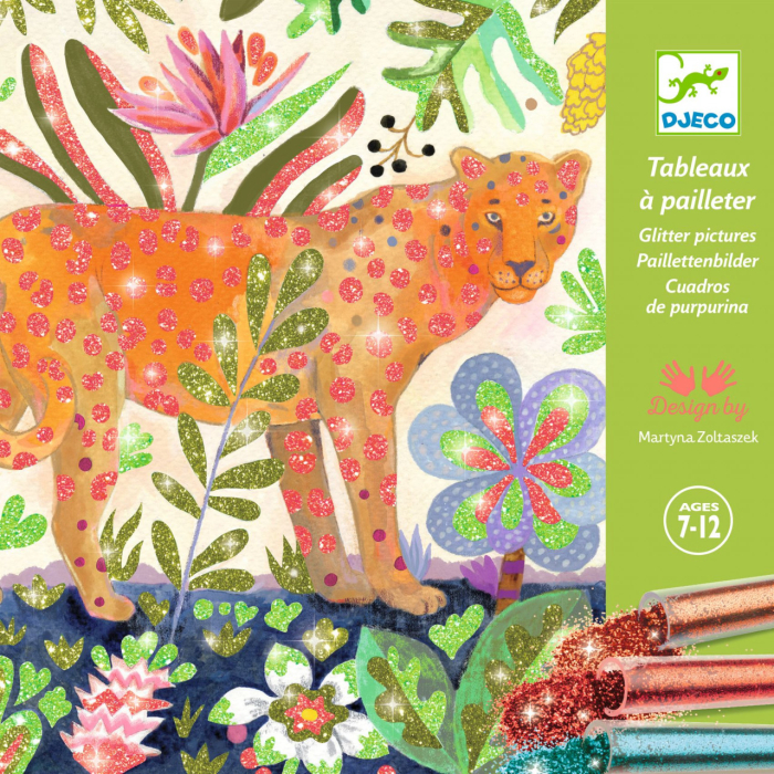 Atelier creativ cu sclipici Tropico, Djeco [4]